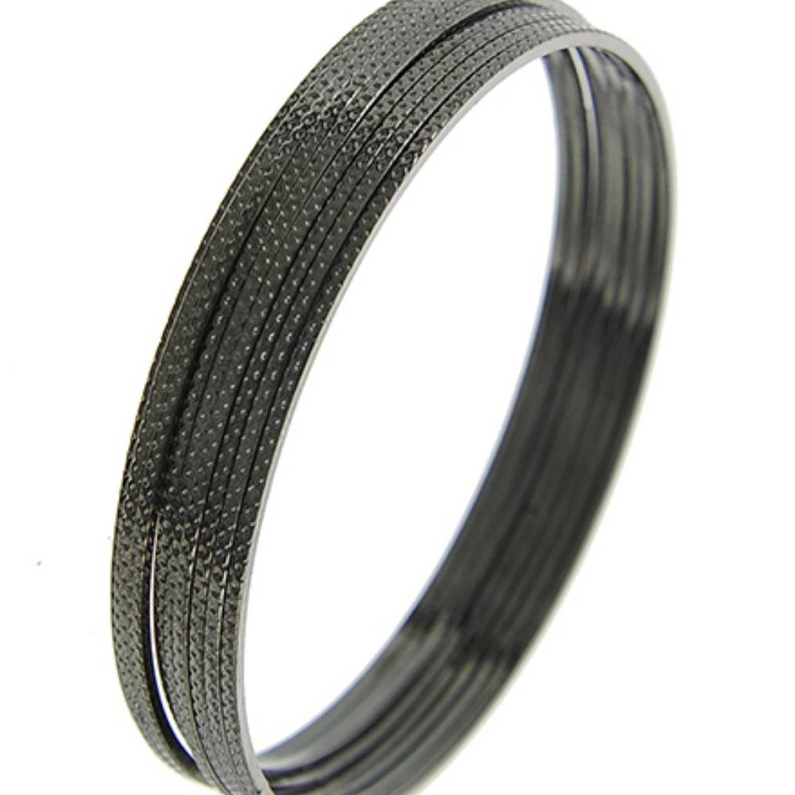 Hematite Tone 9pcs Stackable Bracelet